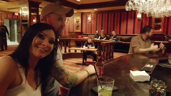In the bar