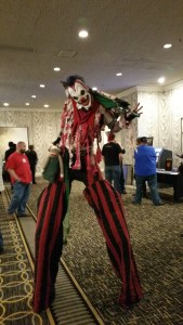 Tall clown